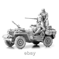 1/16 Kit Willys Jeep US Army With Cal. 50