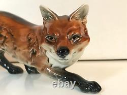 11 COLORED GOEBEL HUMMEL GERMANY pouncing FOX FIGURINE Model014