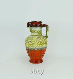 1960's vintage retro VASE jug abstract pattern bay keramik wgp model 73 30