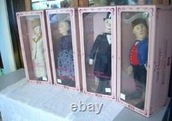 4 Steiff dolls 2 men + 2 ladies w Boxes LE Filzpuppe CLASSIC FELT TOYS GERMANY