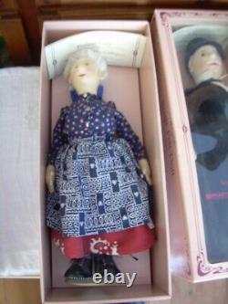 4 Steiff dolls 2 men + 2 ladies w Boxes LE Filzpuppe CLASSIC FELT TOYS GERMANY