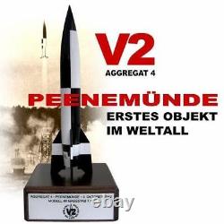 Aggregat 4 / V-2 Rocket Model October 3, 1942 ++ Solid Steel on Wooden Base V2