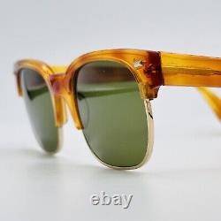 Atair Sunglasses Ladies Men's Angular Gold Braun Vintage Model Epoche N. 8
