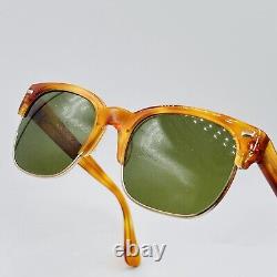 Atair Sunglasses Ladies Men's Angular Gold Braun Vintage Model Epoche N. 8