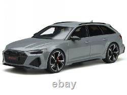 Audi A6 C8 RS6 Avant 2020 nardo grey model car GT847 GT-Spirit 118