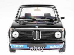 BMW e10 2002 Turbo 1973 black diecast model car 155026204 Minichamps 118