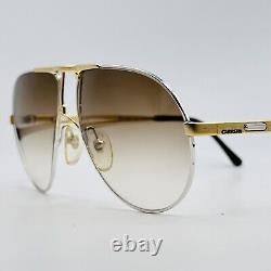 Carrera Sunglasses Men's Women's Oval Silver Gold Model 5306 Vintage 80er NOS
