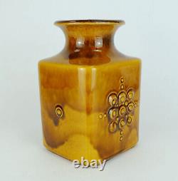 Carstens VASE amber glaze relief decor model no. 7012-20 mid century 1960s WGP