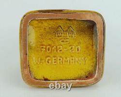 Carstens VASE amber glaze relief decor model no. 7012-20 mid century 1960s WGP