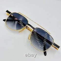 Casablanca Sunglasses Ladies Men's Gold Black Vintage 80s Model 5052 NOS