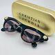 Christian Lacroix Sunglasses Ladies Angular Black Gold Model 7353 Vintage 80er