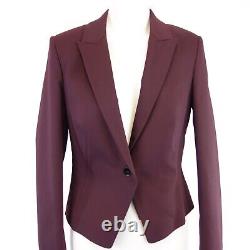 Drykorn Women's Jacket Blazer Model Caroline Bordeaux Red Short 36 S NEW