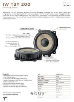 Focal IW-T3Y-200 Bass Speakers Woofer Compatible Mi Tesla Model Y Premium LR