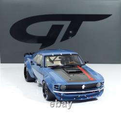 Ford MUSTANG 1970 By Ruffian Cars Blue/Black/Red Stripe 118 GT426 GT Spirit