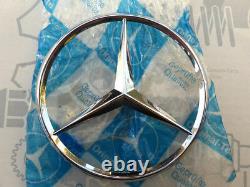 Genuine Mercedes trunk lid emblem / badge for W123 all limo models Metal NEW