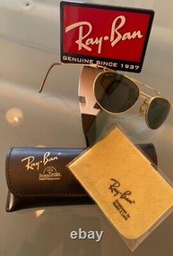 Genuine Vintage Ray Ban Bausch & Lomb Deco Metals W 1532, very rare Model, New