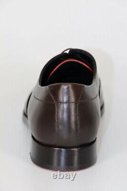 HUGO BOSS Business Shoes, Model Midtown Oxfr bure, Size 42 / US 9, Dark Brown
