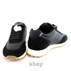 Hogan Men's Shoes Low Top Sneakers Trainers Leather Black Model H86 Run New