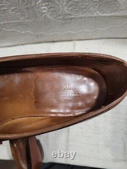 John Lobb Model Lopez 40.5 (7 E) Light Brown Leather Loafers