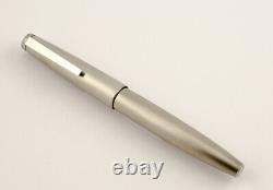 Lamy 2000 Piston Fountain Pen STAINLESS STEEL / SILVER model 02 14 K Gold Nib
