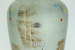Large VASE floor vase bay keramik 1950s model 624-45 matt glaze abstract decor