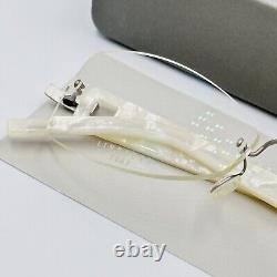 Lindberg Women's White Square Glasses Extensions Spirit Titanium Model T57 Col