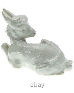 Lying Goat (Allach Model No. 102) by Prof. Theodor Kärner, Zicklein, Porcelain