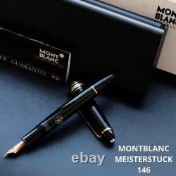 MONTBLANC Meisterstück 146 80s Front Gold Nib Model Authentic from Japan