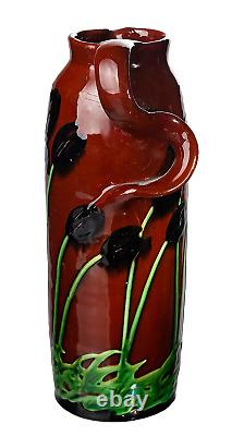 Max Laeuger Kandern Ag Art Nouveau Vase Henkelkannenform Tulip Decor Model 14