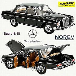 Mercedes Benz 280 Se Limousine 1967-72 W108 E28 Black 118 Norev 183762