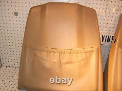 Mercedes Late W126 SEC Coupe REAR of front seat PARCHMENT OE 1 set of 2 Cover, T2