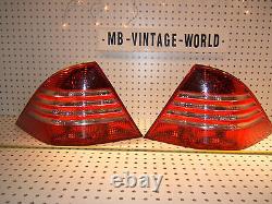 Mercedes Late W220 S500/S600 Rear Taillight LED L R Genuine Mercedes 2 Assemblys