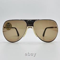 Metzler Sunglasses Men's Oval Braun Gold sport design Model 0254 NOS