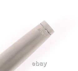 NEW LAMY 2000 Piston Fountain Pen STAINLESS STEEL / SILVER model 02 14K gold nib