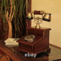 OPIS 1921 CABLE- antique style telephone with wood and metal body and metal bell