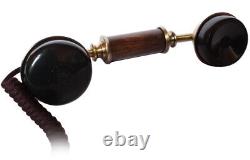 OPIS 1921 CABLE- antique style telephone with wood and metal body and metal bell