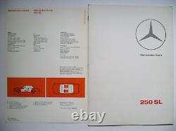 Original brochure brochure Mercedes 250 SL Pagoda W113 model 1967 German