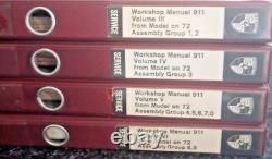 PORSCHE Workshop Manual 911 Volume 3-4-5-6 from Model on 72 (4 used)