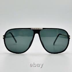Playboy Sunglasses Men's Oval Black Gold Model 4628 Vintage 80s NOS