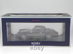 Porsche 911 S 1973 black diecast model car 187631 Norev 118