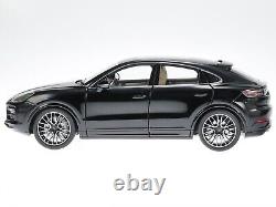 Porsche Cayenne Turbo coupe black diecast model car WAP0213200K Norev 118