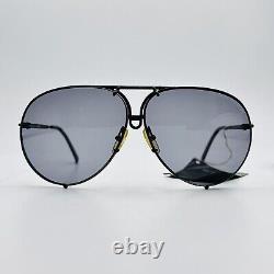 Porsche Sunglasses Men's Oval Black True Vintage Model 5623 96 Fullset NOS