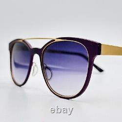 Prodesign denmark Sunglasses Ladies Oval Purple Gold Metal Model 8903 New