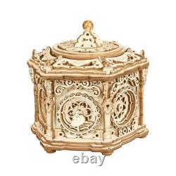 Robotime Rokr Music Box Starry Night 3D Wood Puzzle Game Assembly Model