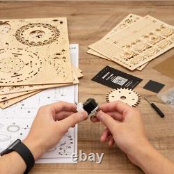 Robotime Rokr Music Box Starry Night 3D Wood Puzzle Game Assembly Model