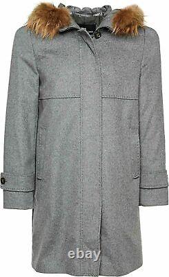 Saint Jacques short Coat fur Coat Wool Cashmere Parka Jacket New 46 3XXL