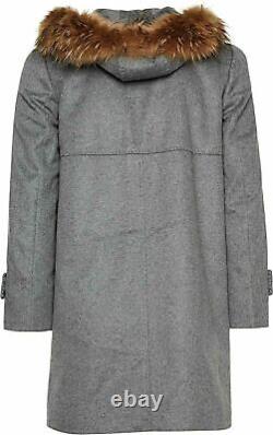 Saint Jacques short Coat fur Coat Wool Cashmere Parka Jacket New 46 3XXL