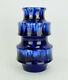 Scheurich mid century ceramic VASE drip glaze shades of blue model 267-20