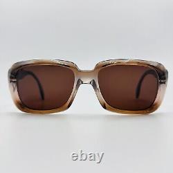 Silhouette Sunglasses Men's Angular Braun Vintage 80s Model 232 18k Gold Decor