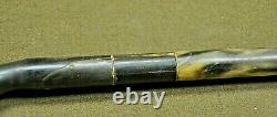 Swagger Stick, WW2 German Officer's custom from animal horn. (Riding crop model)
